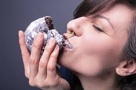 woman eating